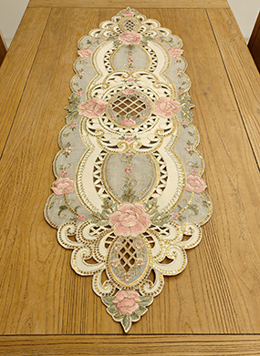 Embroidered-Flowery-Table-Runner-,Applique-Floral-Daisy-Cutwork-Embroidered-Table-Linen,-Home-Kitchen-Dining-Tabletop-Decoration