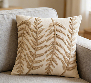 Embroidered Everyday flower Throw Pillow Covers