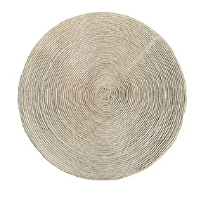 Round Woven Table Mats, Hemp Rope Placemats for Kitchen and Dining Table, Farmhouse Wicker Rattan Place Mats for Decor, Non Slip, Heat Resistant Hot Pods, Brown