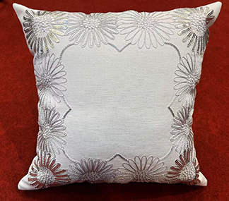 Embroidered String &nbsp;Everyday flower Throw Pillow Covers